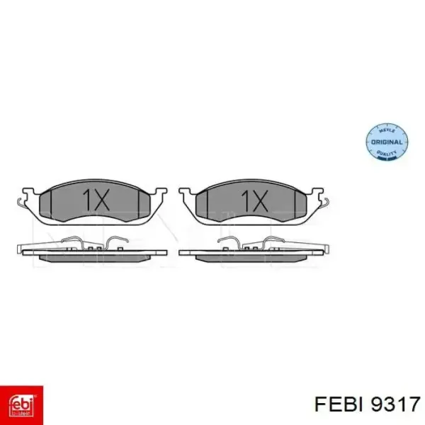 a 9317 Febi Наконечник рулевой тяги внешний