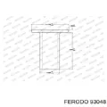 Заклепка накладки барабанных колодок FERODO 93048