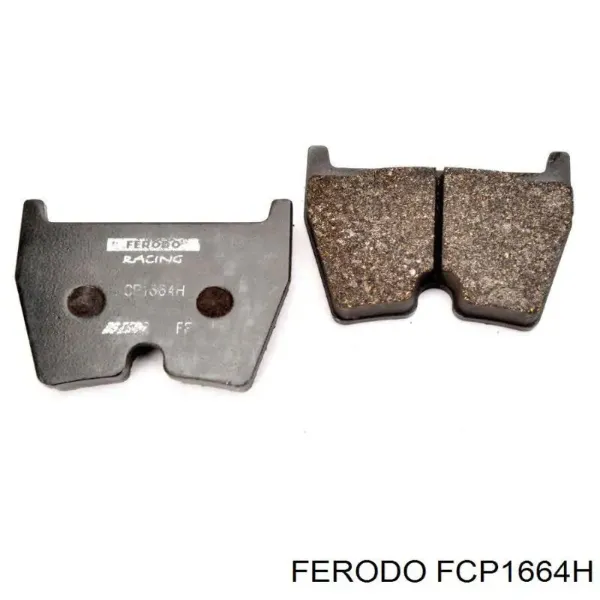 Передние тормозные колодки FCP1664H Ferodo
