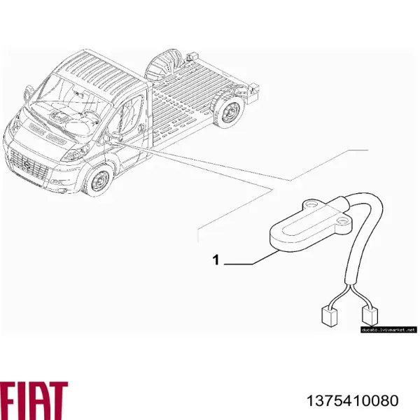 Датчик температуры наружного воздуха 1375410080 Fiat/Alfa/Lancia