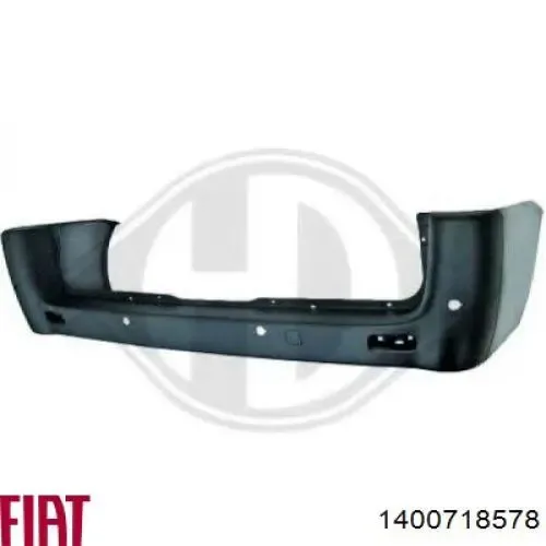 Задний бампер 1400718578 Fiat/Alfa/Lancia