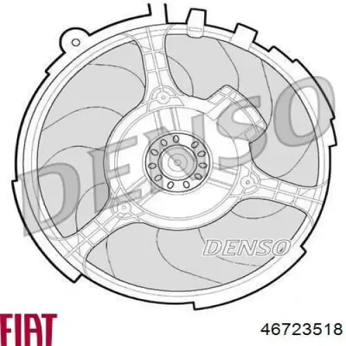 Электровентилятор охлаждения 46723518 Fiat/Alfa/Lancia