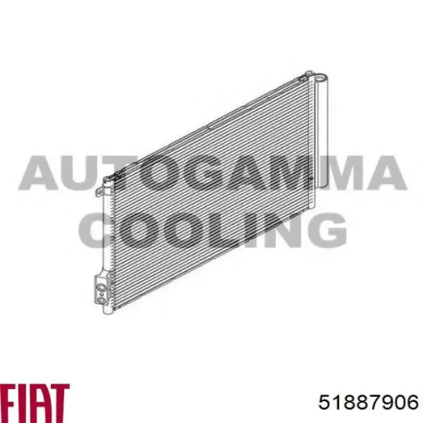 Радиатор кондиционера 51887906 Fiat/Alfa/Lancia