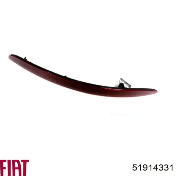 Левый отражатель заднего бампера 51914331 Fiat/Alfa/Lancia