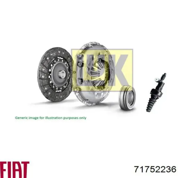 Купить 71752236 Fiat/Alfa/Lancia Комплект сцепления (диск, корзина, подшипник)