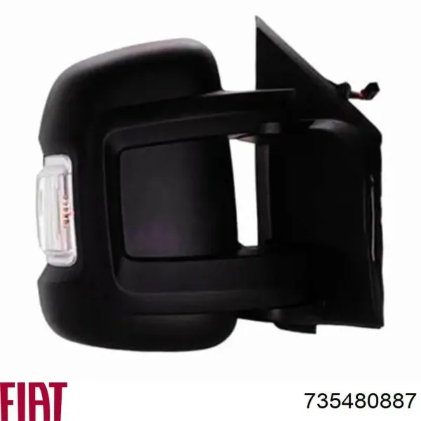 Правое зеркало 735480887 Fiat/Alfa/Lancia