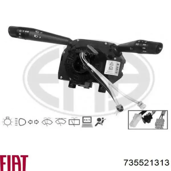 Подрулевой переключатель 735521313 Fiat/Alfa/Lancia