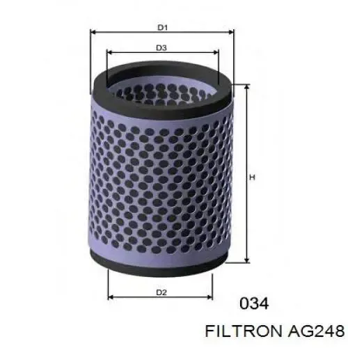 Воздушный фильтр AG248 Filtron