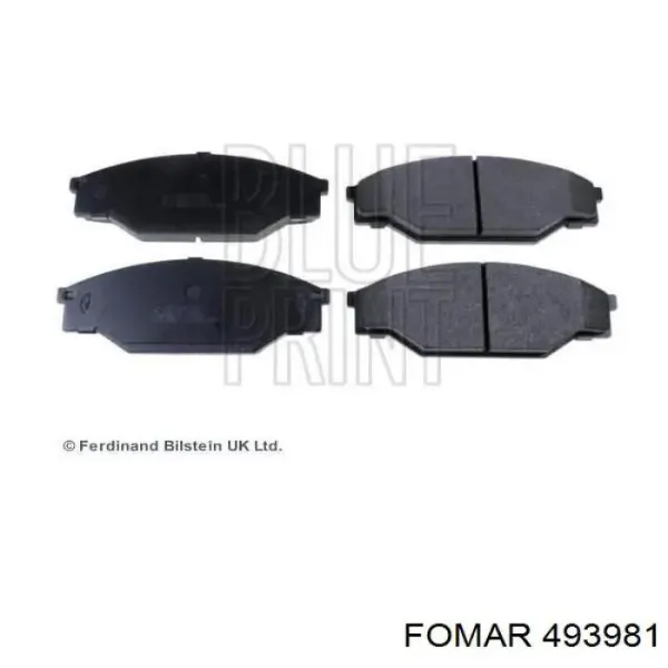 Передние тормозные колодки 493981 Fomar Roulunds