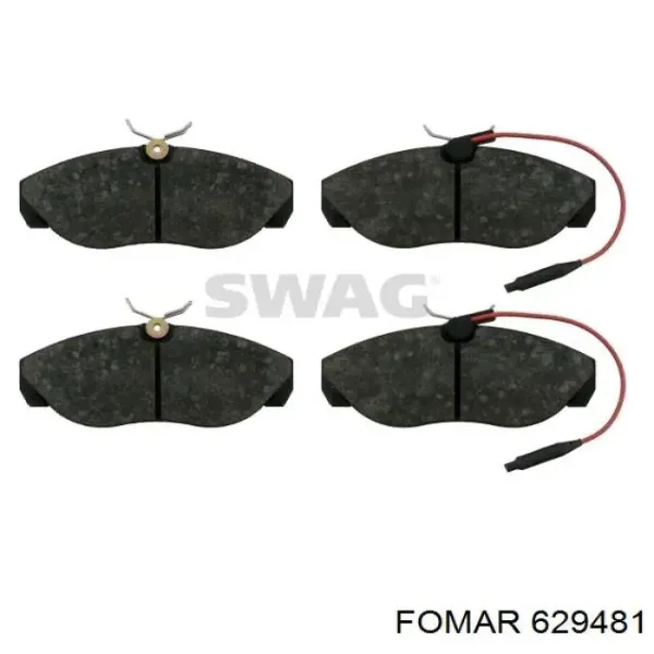 Передние тормозные колодки 629481 Fomar Roulunds