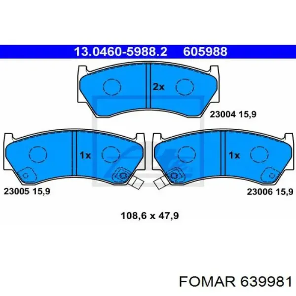 Передние тормозные колодки CKN1 CTR