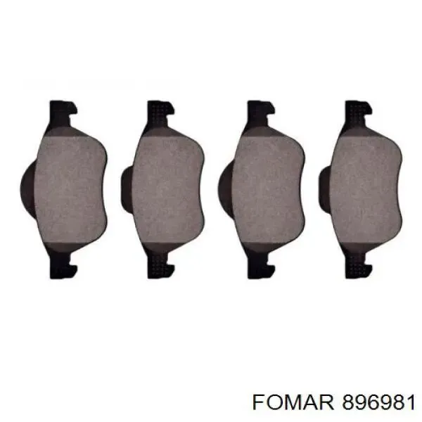Передние тормозные колодки 896981 Fomar Roulunds