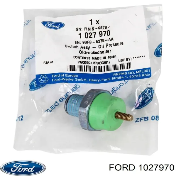 Датчик давления масла 1027970 Ford