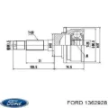 Левая полуось Ford Ranger EQ