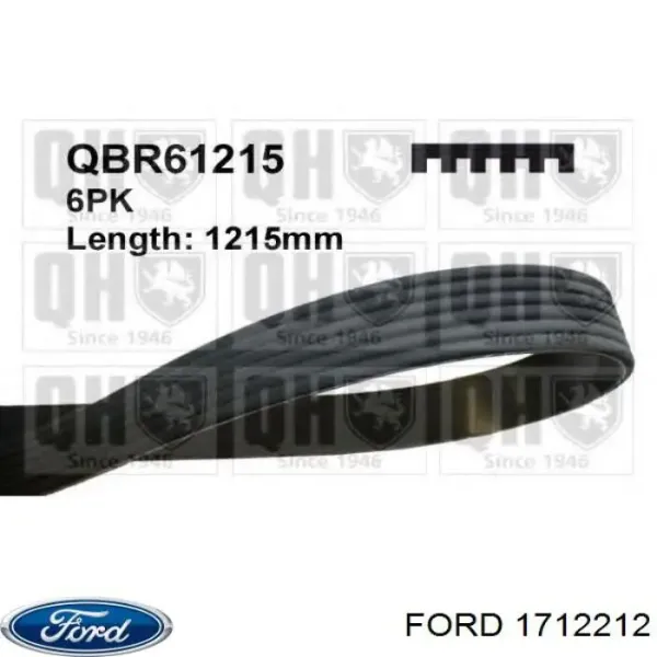 Клиновый ремень Ford 1712212 цена, от