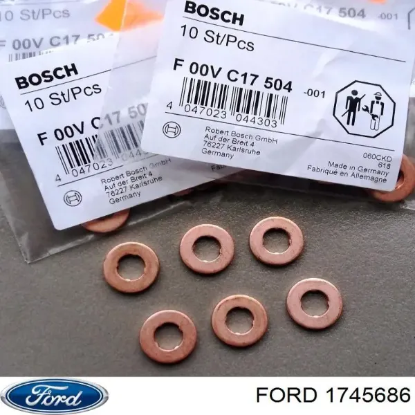 1745686 Ford Кольцо форсунки инжектора, посадочное