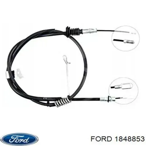 Задний правый трос ручника 2650284 Ford