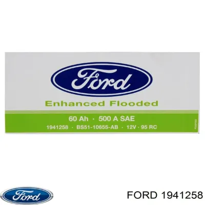 Автомобільний акумулятор Форд 63 А/г 12 В (1941258)