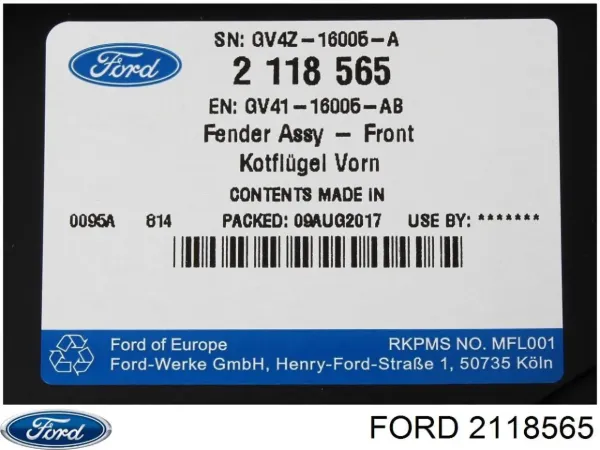 Крыло переднее правое FP2817314 FPS
