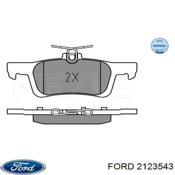 Задние тормозные колодки 2123543 Ford