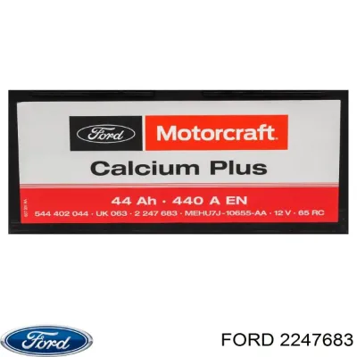 Автомобільний акумулятор Форд 44 А/г 12 В (2247683)