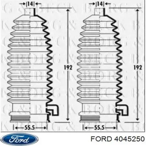 Пыльник тяги Ford 4045250 цена, от