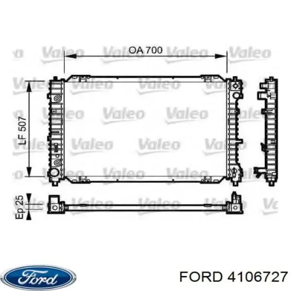 Радиатор 4106727 Ford
