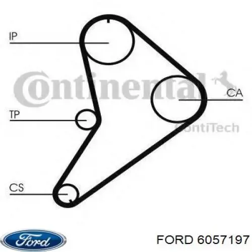 Ремень ГРМ 6057197 Ford