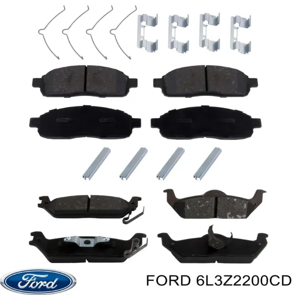 Задние тормозные колодки 6L3Z2200CD Ford