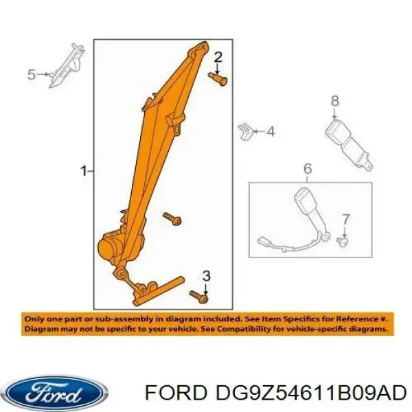  DG9Z54611B09AD Ford