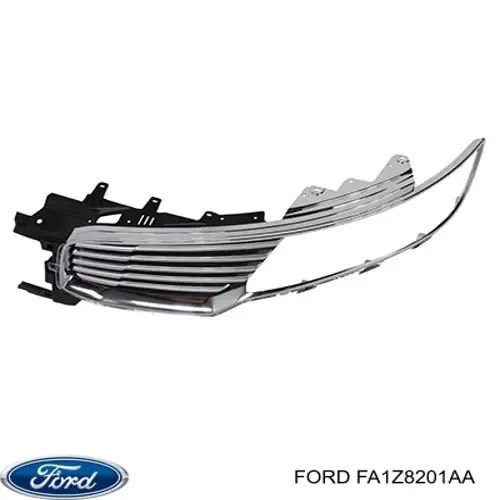 Решетка радиатора левая FA1Z8201AA Ford