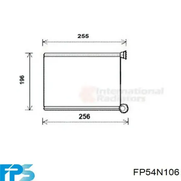 Радиатор печки FP54N106 FPS