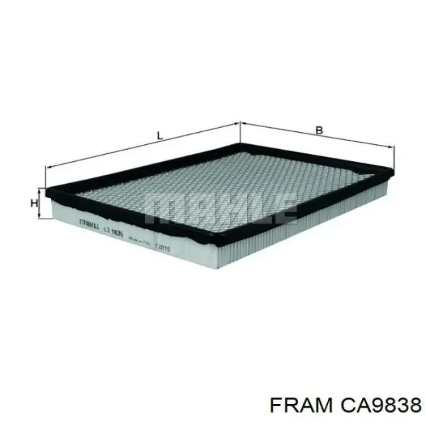 Воздушный фильтр CA9838 Fram
