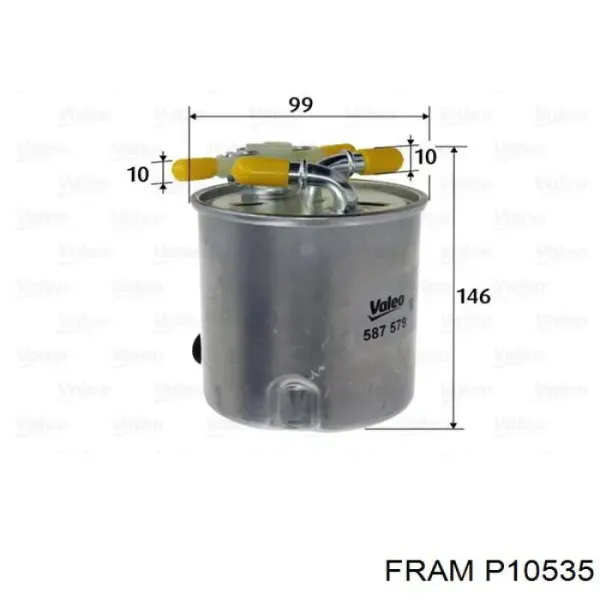 Топливный фильтр P10535 Fram