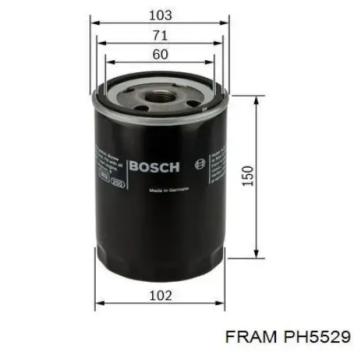 Масляный фильтр PH5529 Fram
