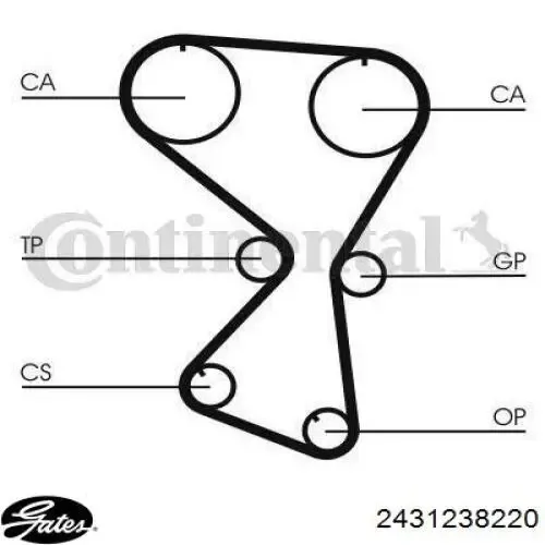 2431238210 Hyundai/Kia Ремень двигателя