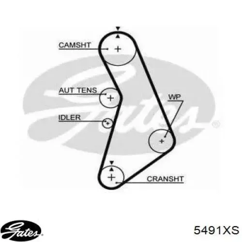 Ремень ГРМ 5491XS Gates