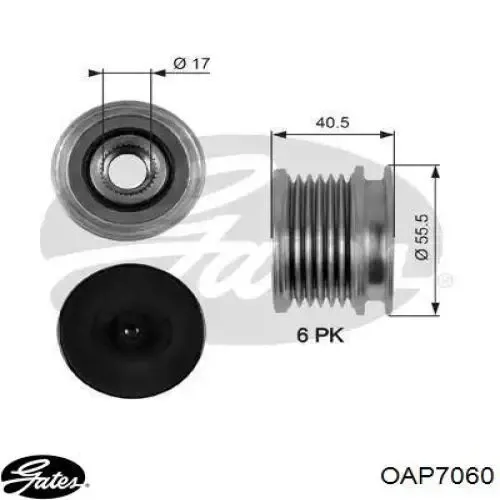 Шкив генератора ZN5393 ZEN