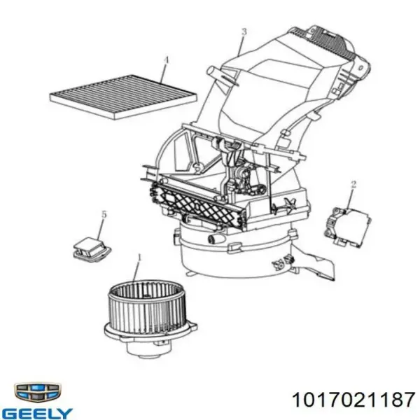 Фильтр салона 1017021187 Geely