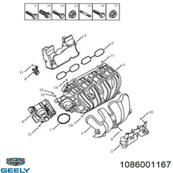 ДаД Geely 1086001167