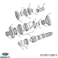 Шестерня 4-й передачи ведомая GEELY 3170113811
