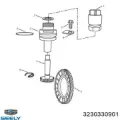 Шестерня спидометра ведущая GEELY 3230330901