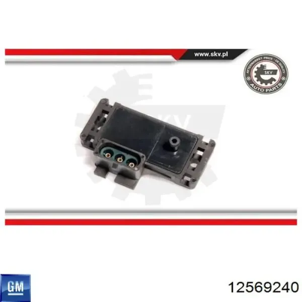 Датчик абсолютного давления 12569240 General Motors