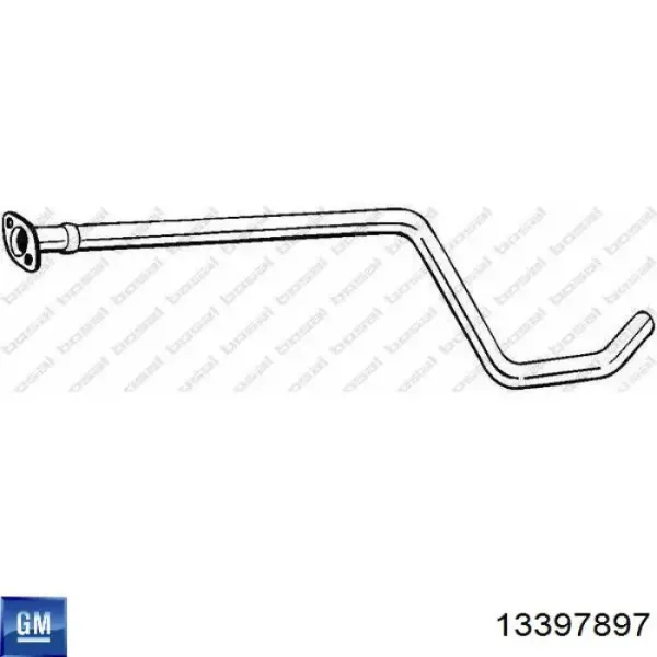 Центральная часть глушителя 13397897 General Motors