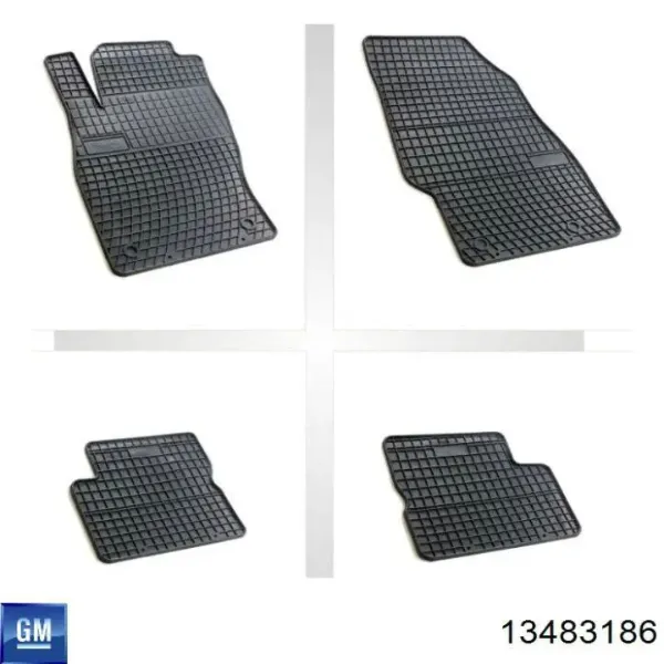 Передние коврики 13483186 General Motors