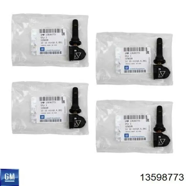 Датчик давления в шинах 13598773 General Motors