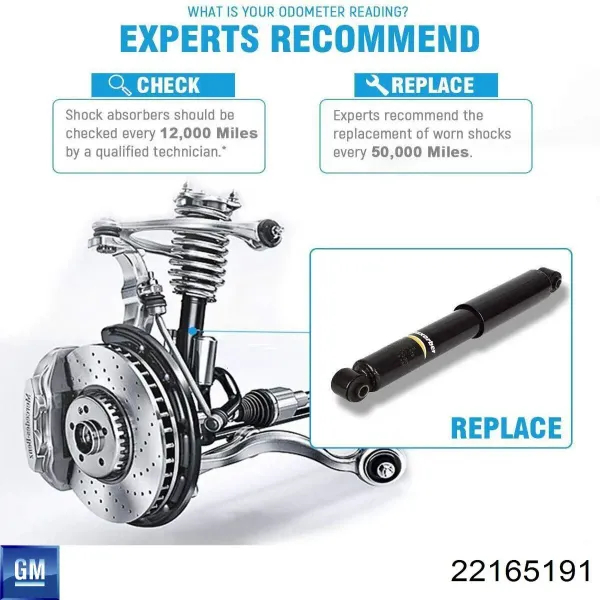 Амортизатор передний 22165191 General Motors