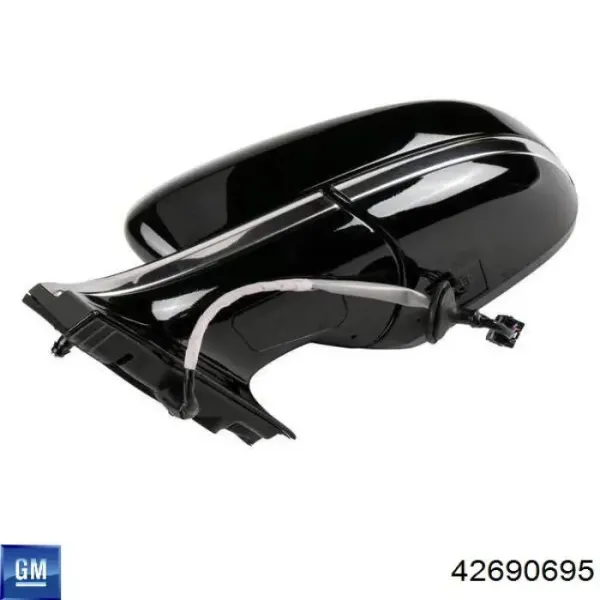 Левое боковое зеркало 42553501 General Motors
