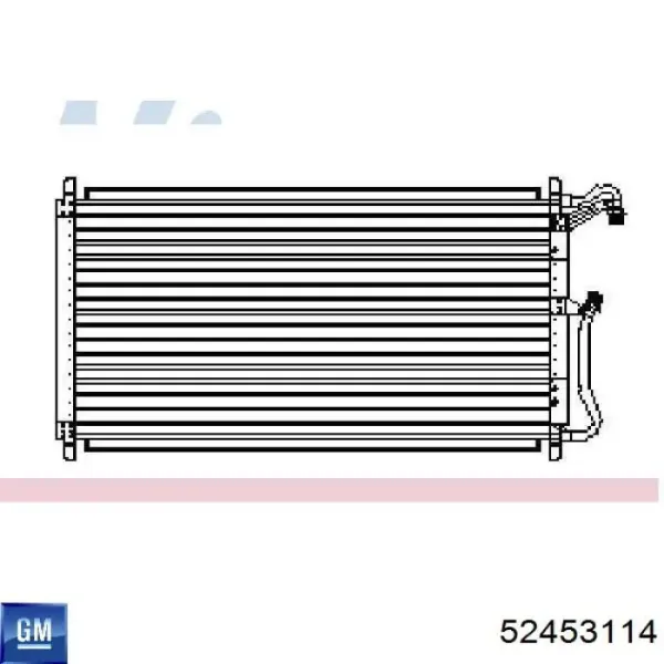 Радиатор кондиционера 52453114 General Motors