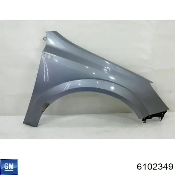 Крыло переднее правое 6102349 General Motors